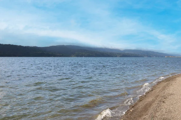 stock image Beautiful views of the mountains and the lake. Outdoor recreation