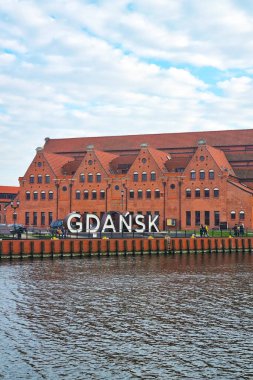 Gdansk, Polonya, 26 Mart 2023 Gdansk Embankment