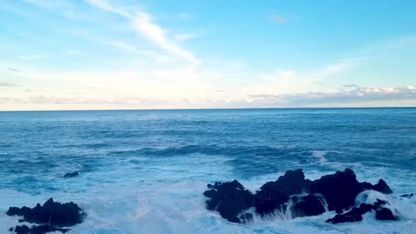 Coucher Soleil Sur Rivage Une Île Océan Atlantique — Video