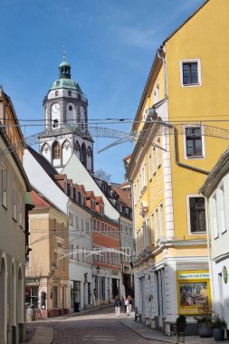 Meissen, Almanya, 14 Mart 2023: Almanya 'nın güzel küçük kasabası Meissen