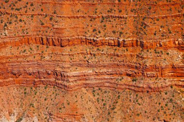 Büyük Kanyon 'da güzel kırmızı dağ yamaçları