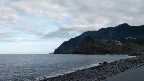 Krásný Malebný Výhled Pobřeží Ostrova Madeira — Stock video