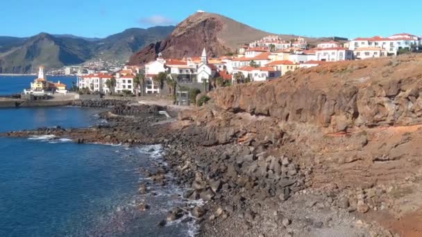 Piękny Widok Wybrzeże Wyspy Madera Portugalia — Wideo stockowe