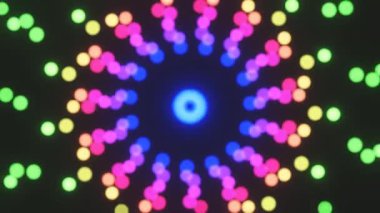 Yeni yıl arkaplanının parlak ışıklarının görüntüsü