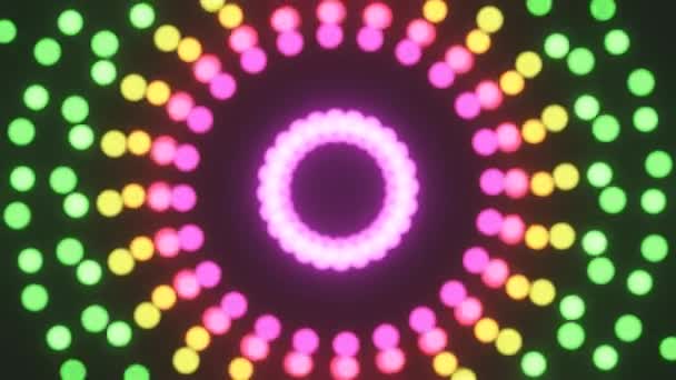 Luzes Hipnotizantes Brilhantes Espaço — Vídeo de Stock