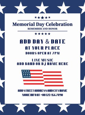 Anma Günü için ilan afişi sosyal medya postası tasarımı