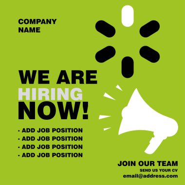 Sosyal medya posteri tasarımı için broşür alıyoruz.