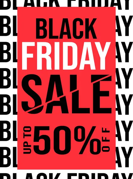 Big Black Friday Sale Poster Flyer Social Media Post Design — Stock Vector