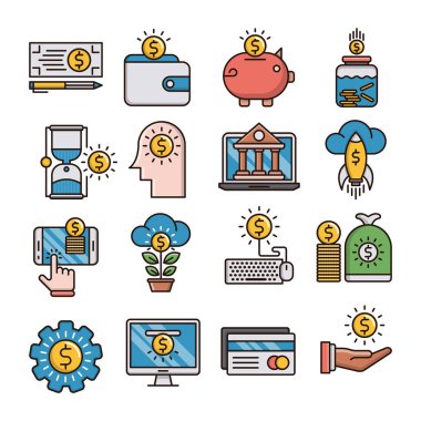 Para vektörü simgeleri ayarlandı