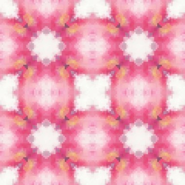 Pixel mosaic seamless pattern design, Repeat textile design. Fabric print