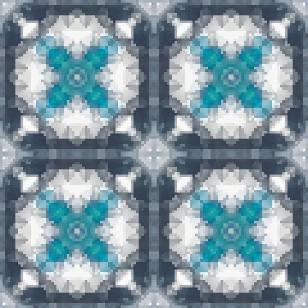 Pixel mosaic seamless pattern design, Repeat textile design. Fabric print