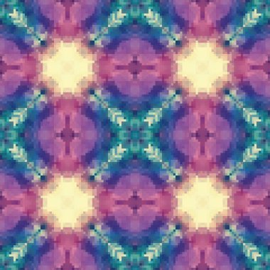 Pixel mosaic seamless pattern design, Repeat textile design. Fabric print