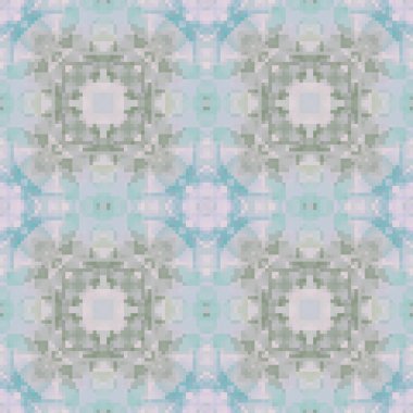 Pixel mosaic seamless pattern design, Repeat textile design. Fabric print