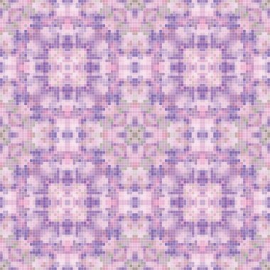 Pixel mosaic seamless pattern design, Repeat textile design. Fabric print