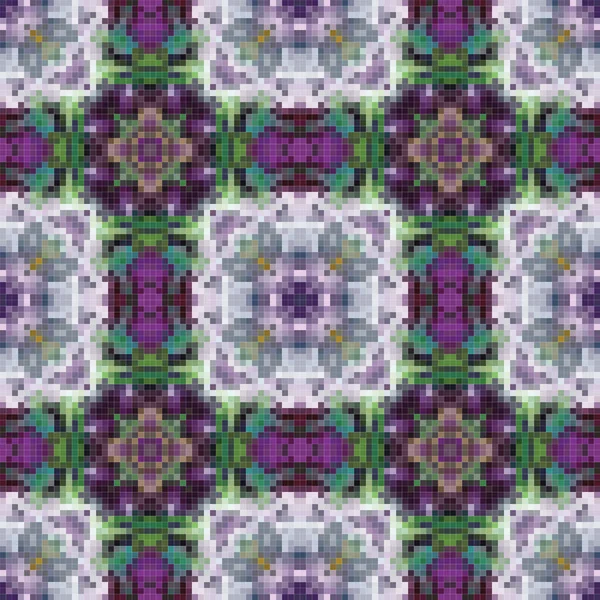 Geometric mosaic seamless pattern design, Repeat textile design, Surface design.