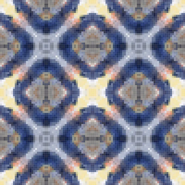 Geometric mosaic seamless pattern design, Repeat textile design, Surface design.