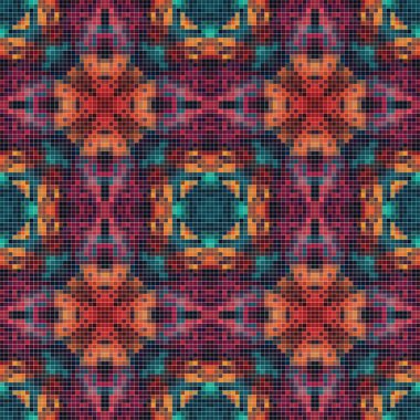 Arabic pattern background, islamic ornament. arabic tile, or arabic zellij - traditional mosaic