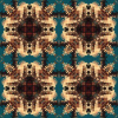 Arabic pattern background, islamic ornament, arabic tile or arabic zellij, traditional mosaic.