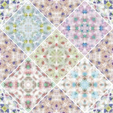 Etnik tarzda dekoratif arka plan. Zengin dekorasyon kumaş ya da kağıt yapımı için soyut desen. Vektör çizim.