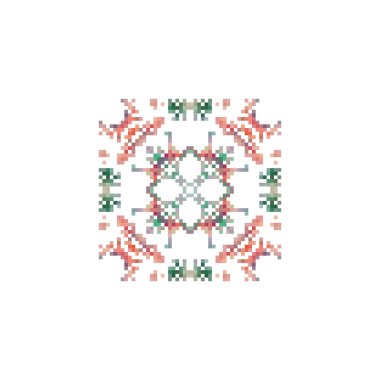 Ethnic pattern. Abstract kaleidoscope fabric design texture or background