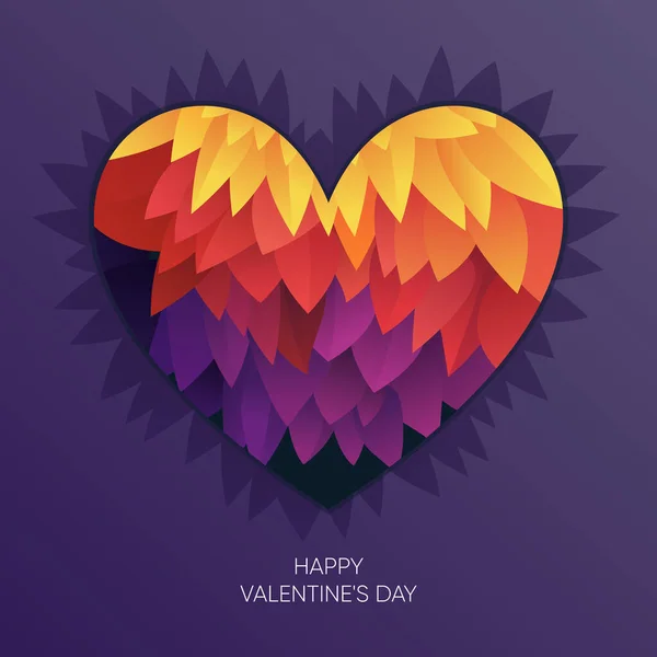 Sevgililer Günü afişi, kart, el ilanı, davetiye, poster, geçmiş tasarımı. Canlı renklerde vektör illüstrasyonu.