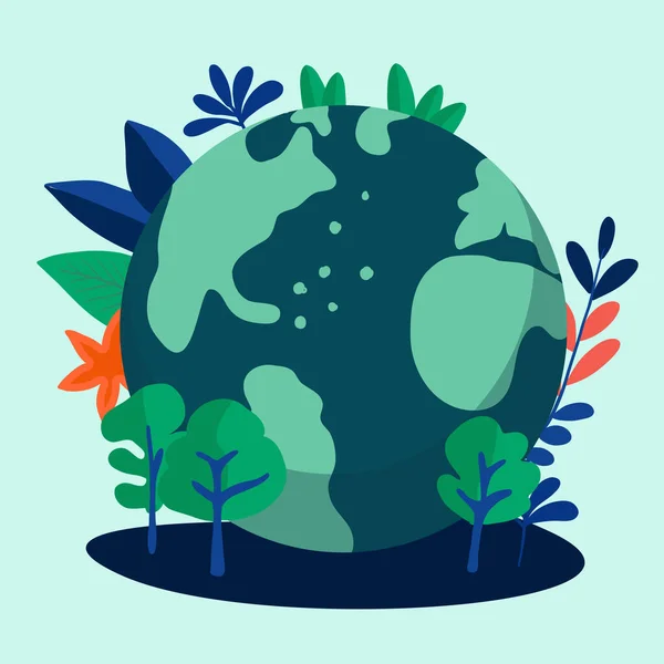 Dia Mundial Ambiente Mundo Sustentável Estilo Vida Sustentável Conceito Problema Ilustrações De Stock Royalty-Free