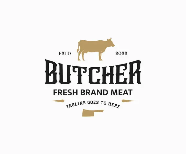 Kasap Logosu. Kasap dükkanı logosu tasarımı. Çiftlik logosu