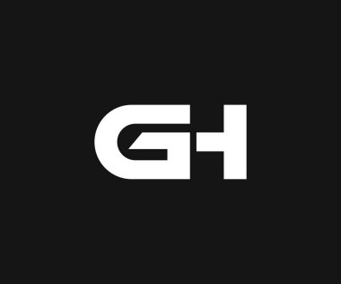 GH Logo Tasarım Şablonu. HG Harf Logosu Tasarımı