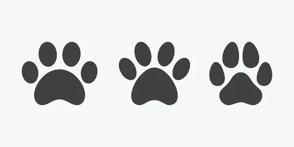 Paw simgesi vektör çizimi. Pençe izi ve sembol. Köpek ya da Kedi Pençesi