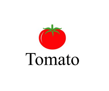Domates logosu tasarım vektörü