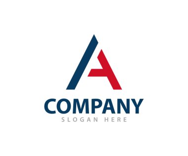 Bir mektup logosu tasarımı. A harfi logo tasarımı