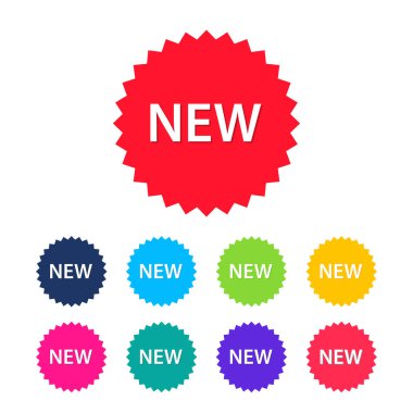 Yeni etiket işareti. Yeni etiket koleksiyonu.