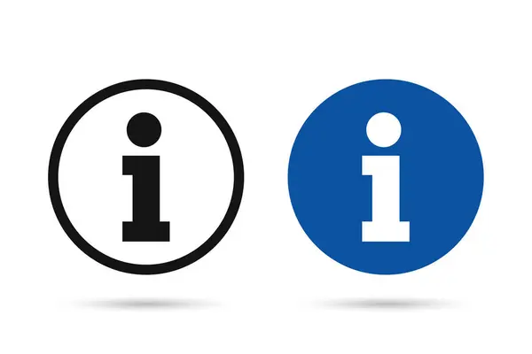 Bilgi işareti var. Bilgi simgesi koleksiyonu. Vektör illüstrasyonu