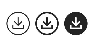 Simge indir. İnternet veri sembolü yükle. Vektör illüstrasyonu indir