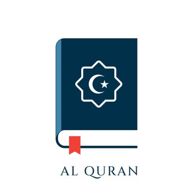 Al Quran icon vector illustration. Islamic book Quran vector icon. clipart