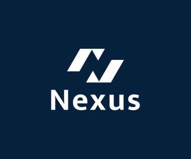 N logosu tasarımı. N Harfi Logo tasarım şablonu