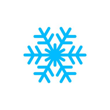 Kar Tanesi ikonu vektörü. Kar simgesi vektörü.