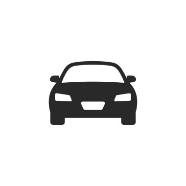 Araba ikonu. Araba manzaralı. Araba simgesi.