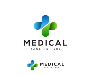 Tıbbi ve sağlık logosu tasarım şablonu.