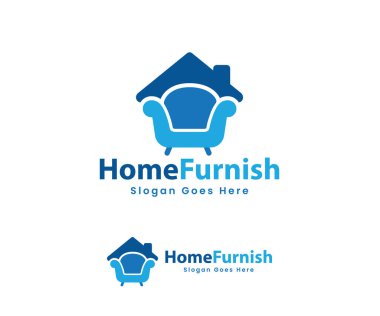 Ev Mobilya Logosu Tasarımı Koltuk ve Çatı