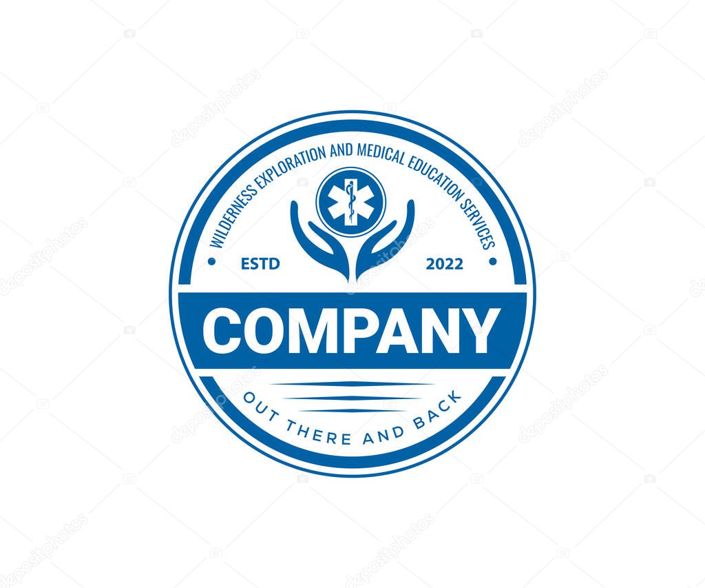 Healthcare logo design template. Medical logo design