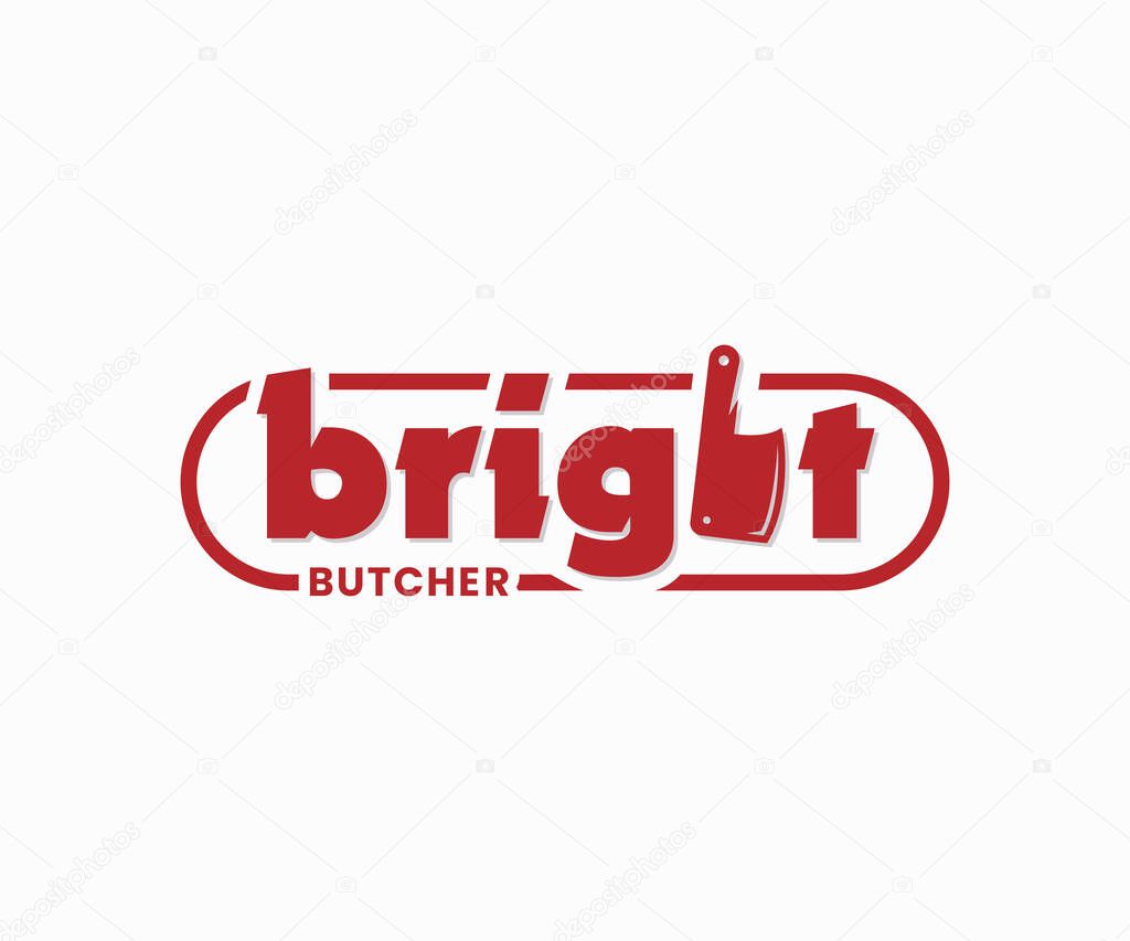 Meat shop logo design. Butcher shop and Butchery logo design
