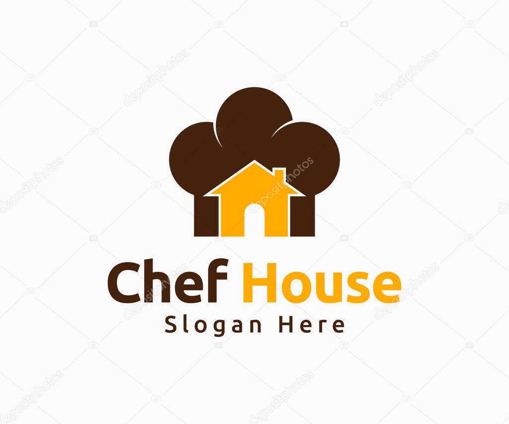 Restaurant logo design. Chef logo design template. Chef hat logo design.