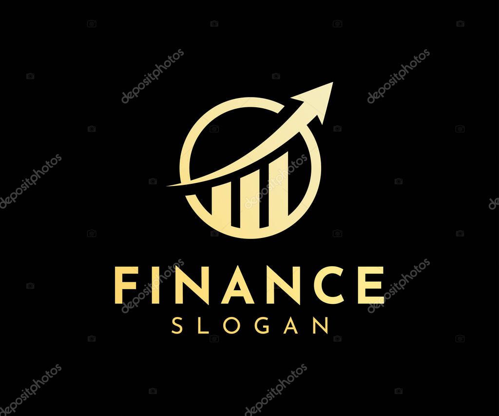 Finance Business Logo. Financial Logo Vector Illustration Design. Growth Icon Logo Template