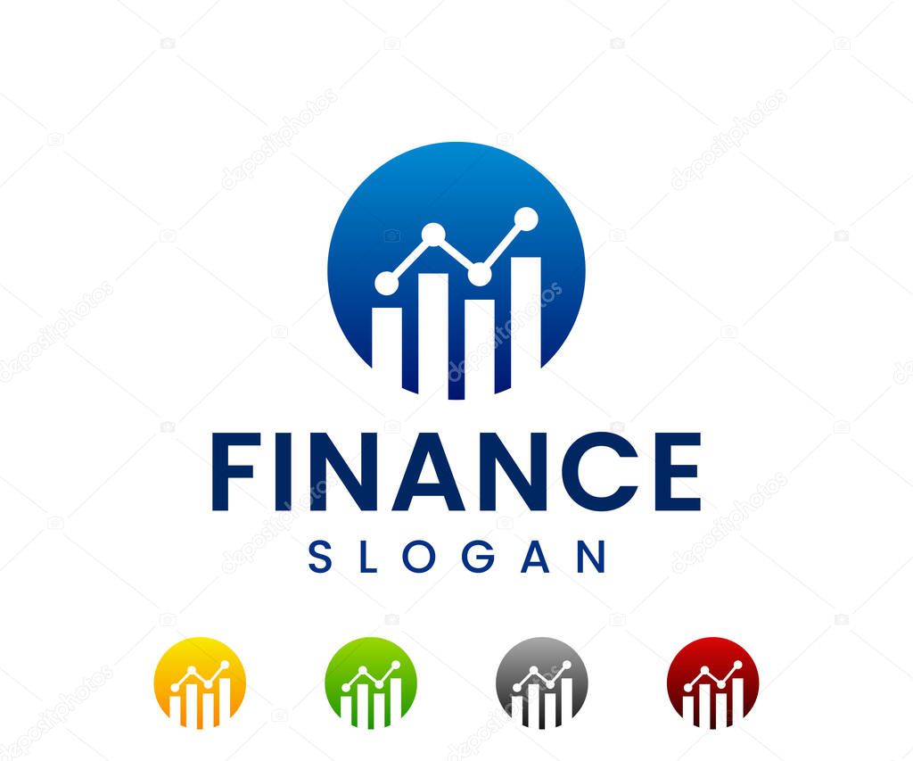 Accounting and financial logo design template. Finance business logo design