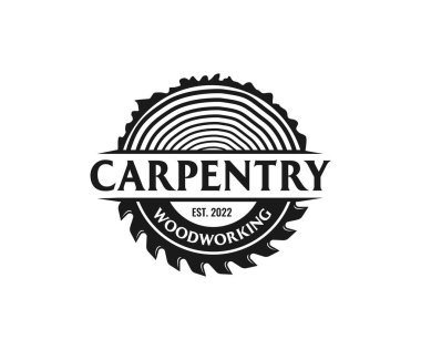 Ahşap logo. Timber İnşaat Logo Şablonu