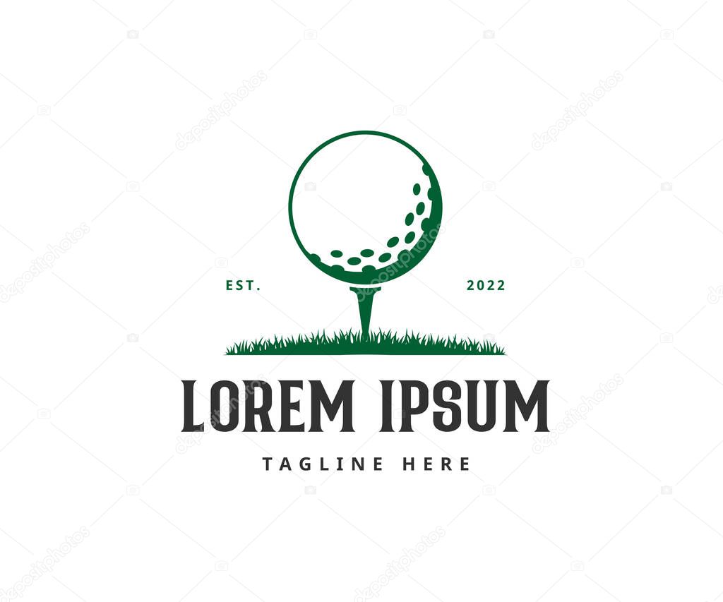 Golf Logo Design. Golf Ball Logo. Golf Club Logo Design Template. Sports logo design.