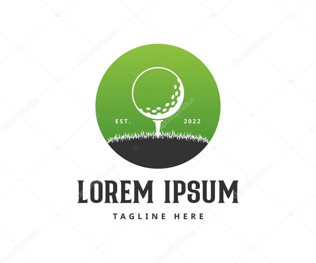 Golf logo design. Golf club logo design vector template. Sports logo design