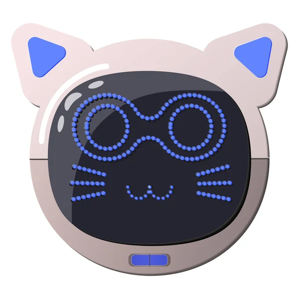 Векторний Кіт Робот Іграшковий Кіт Електронна Тварина — стоковий вектор
