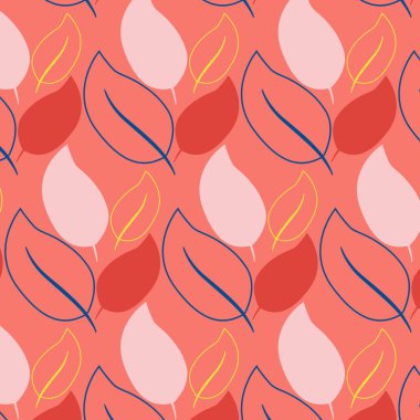 Çiçek desenli vektör çizimi